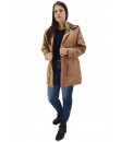 Parka Jaqueta Butu Biru Extra Grande Plus Size Feminino - Ocre